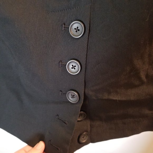 Express Pencil Skirt with Button Detail - Size 4 - Picture 4 of 5